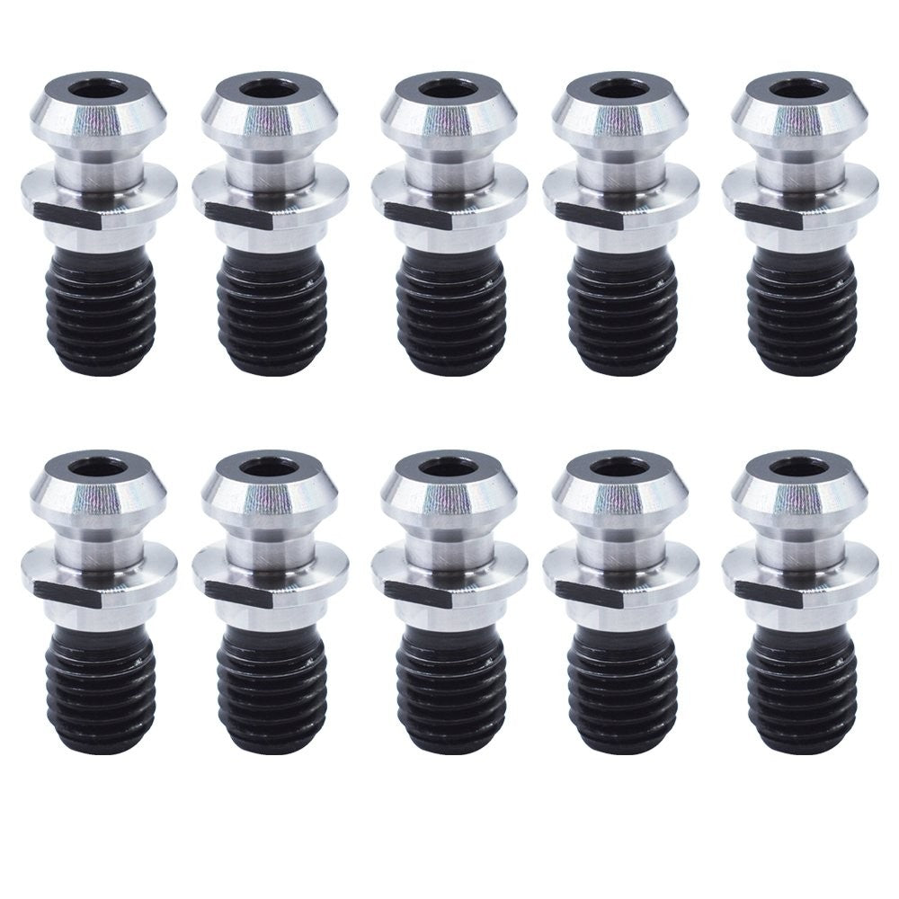 CAT40 Coolant Pull Stud 45 Degree 0.740 Inch 10 Pack for Mazak Fadal Hurco Okuma