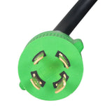 30 Amp 10 ft 4-Prong Generator Extension Cord NEMA L14-30P to L14-30R