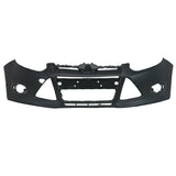 Primed Front Bumper Cover with Grille and Fog Light Kit for 2012-2014 Ford Focus