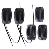Brock Outside Door Handle 5 Piece Set Textured Black Fits Promaster Left Right 2442-0001LRC5 - product image