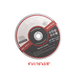 4 x 1/16 x 3/8 Inch Cut Off Wheels for Metal and Stainless Steel 100 Pack