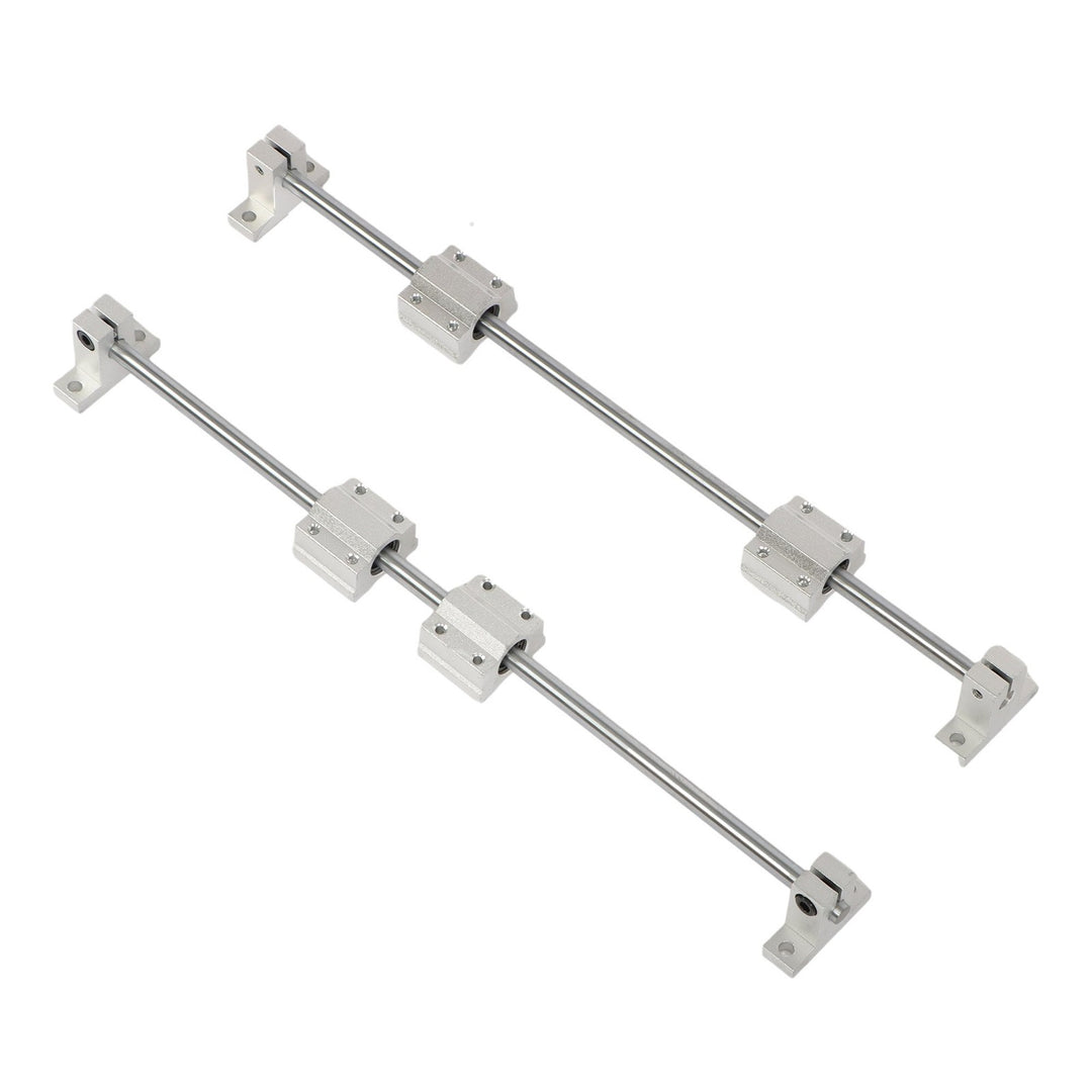8mm x 350mm Linear Rail Shaft Kit with SCS8UU Bearings and SK8 Supports