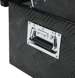Black Aluminum Truck Bed Tool Box 39 x 13 x 10 in with Lock