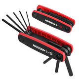 ARROW 17-Piece Folding Hex Key Set, SAE and Metric