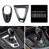Full Carbon Fiber DCT Shift Knob Console Trim Set for BMW M3 F80 M4 F82 F83 LHD – product image 2