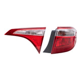Set of Passenger Side Tail Lights Quarter Mounted &Lid Mounted for 14-16 Corolla 6222-0135RC2 - product image