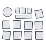 Window and Door Switch Button Cover Set 14 Piece for Mercedes-Benz C E GLK ML CLS