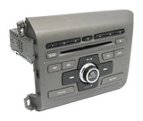 2012 Honda Civic OEM AM/FM Single CD Radio 39100-TR0-A81 Face 4BCJ Code Included - product image