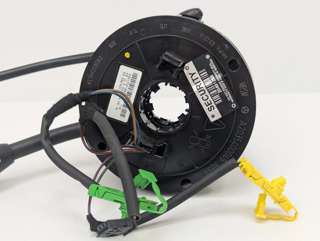 2003 Mercedes C230 C240 Steering Column Clock Spring Wiper Combination Switch OEM A0004640618 - product image