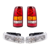 Headlight Assemblies and Tail Light Unit 4 Pc Set for 99-02 Silverado 1500/2500 1222-0014C4 - product image