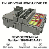 Dashboard Fuse Relay Junction Box Block 38200-TBA-A21 For 2016-20 Honda Civic Ex – product image