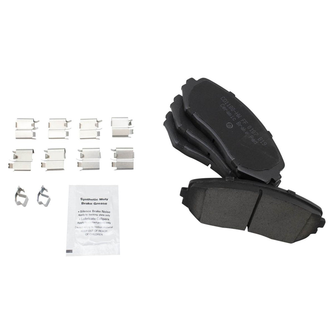 Front Ceramic Brake Pad and Rotor Kit for 2006-2013 Suzuki Grand Vitara