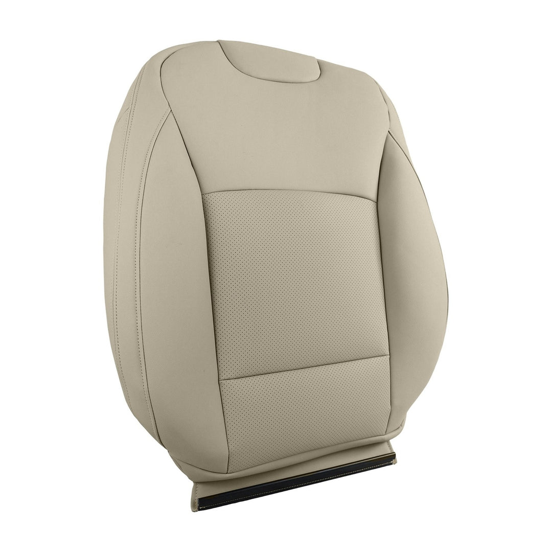 Tan Leather Driver Seat Bottom and Back Cover Set for 2015-2019 Subaru Legacy Outback