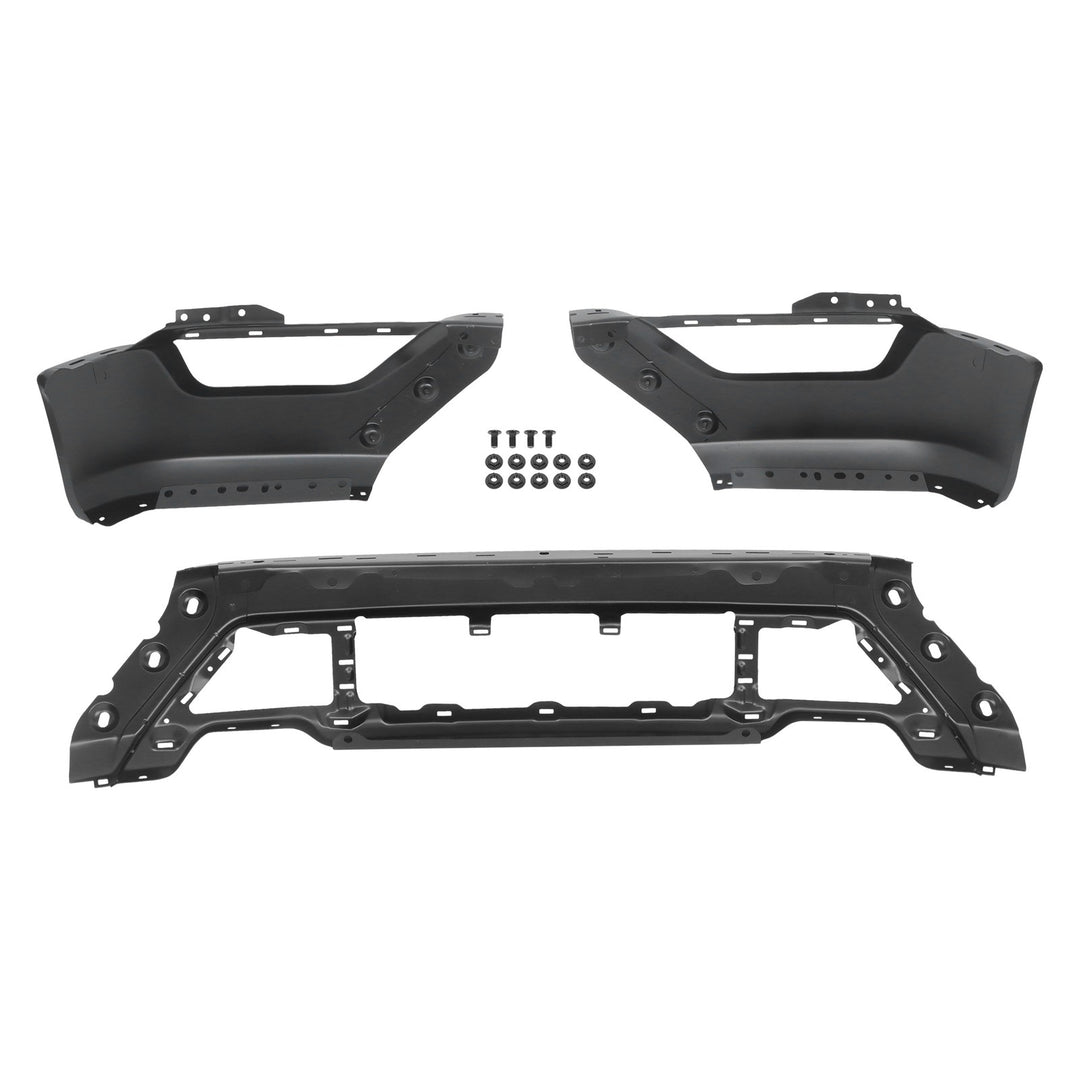 Steel Split Front Bumper without Sensor Holes for 2021-2023 Ford F-150 ML3Z17757BPTM
