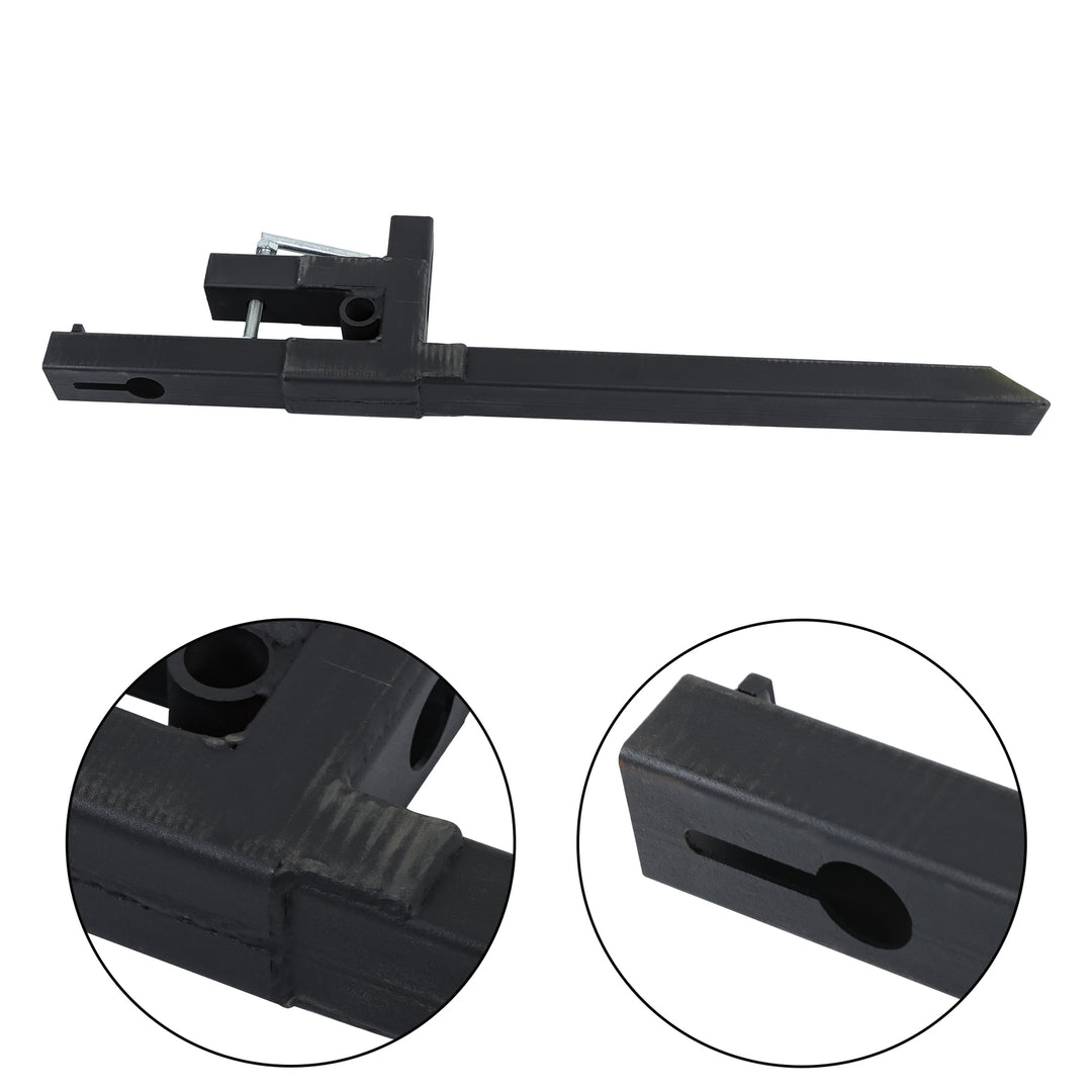 43 Inch Clamp-On Pallet Forks 2000 Lb for Tractor and Skid Steer Buckets
