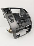 08-12 Nissan Armada Pathfinder Radio 6 CD Climate AC Heater Control Panel Bezel OEM 259159GA0D - product image