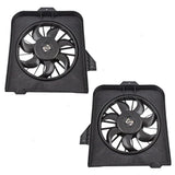 Pair Radiator Fans for Town & Country Caravan Voyager Set 4809171AG 4809170AF 2661-0004LR - product image