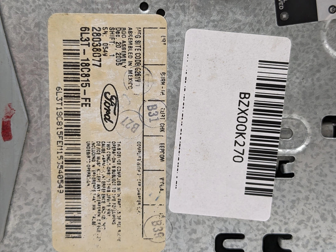 04-10 Ford F-150 Mustang Expedition Explorer CD AM FM Radio Head Unit * 6L3T-18C815-FE OEM - product image