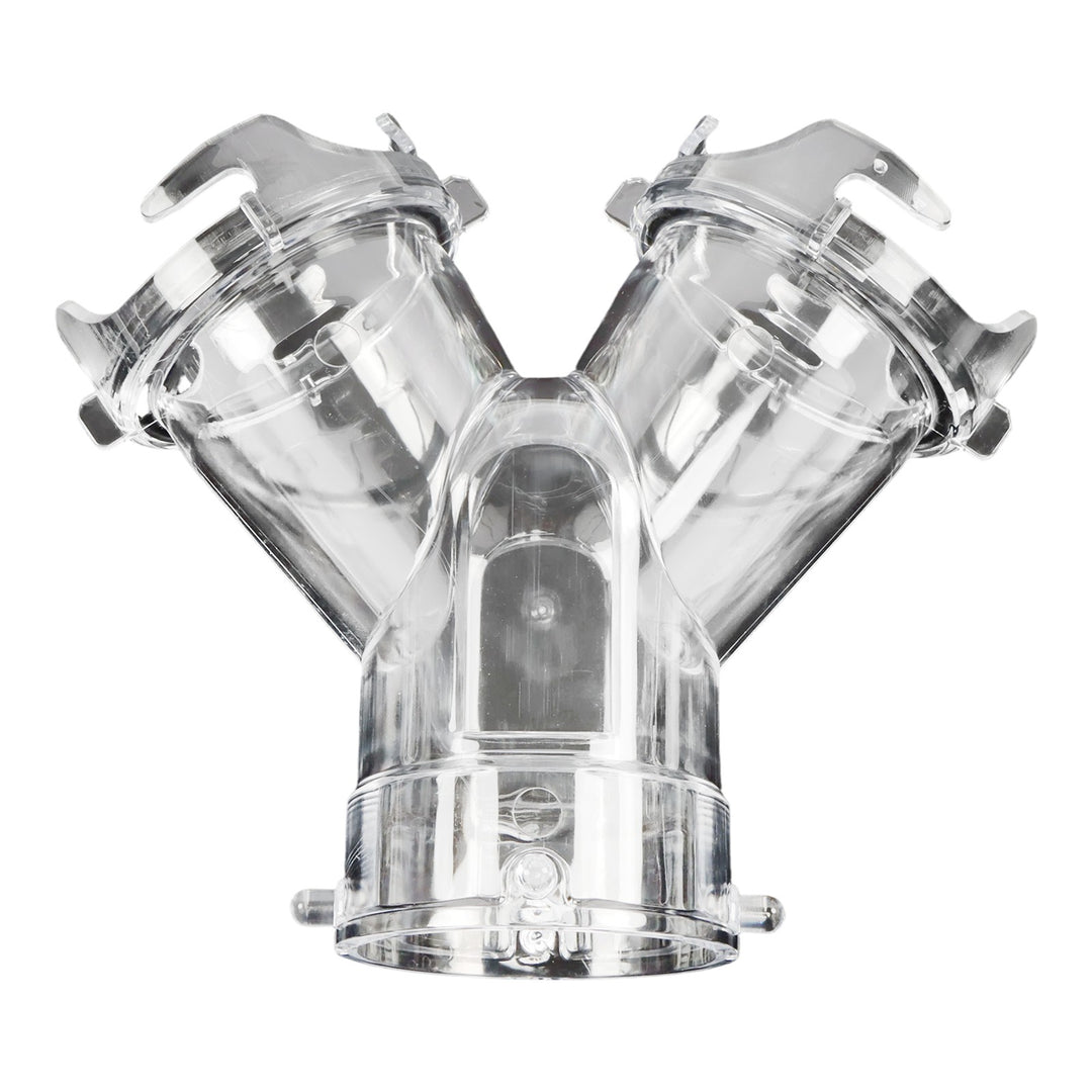 Clear RV Sewer Y Fitting Connector