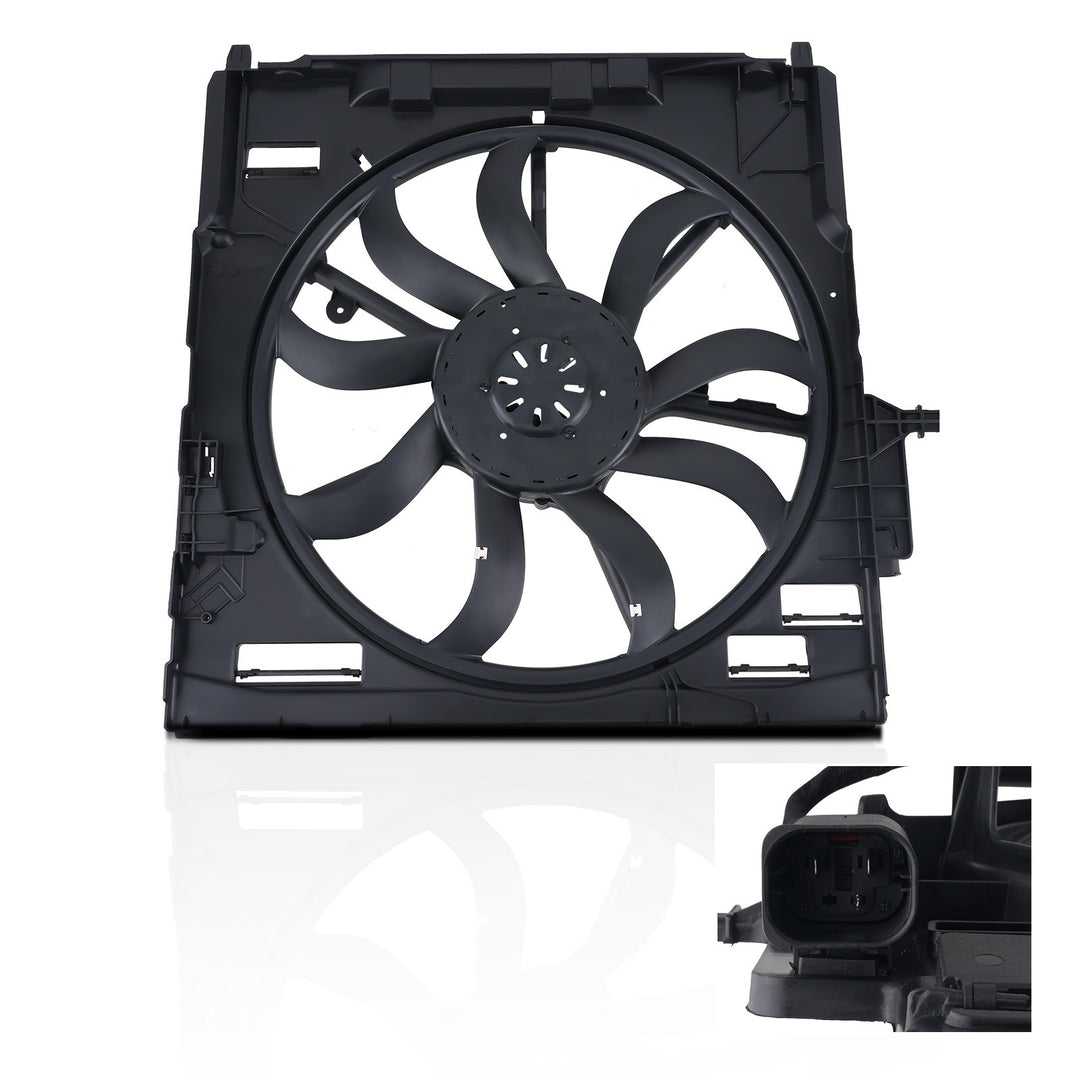 Cooling Fan Assembly for 2007-2010 BMW X5 3.0L 4.8L 17428618240