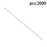 White Nylon Cable Ties 8 Inch 2000 Pack 40 lb