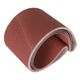 6 x 48 Inch Sanding Belt 5 Pack 80 Grit Aluminum Oxide