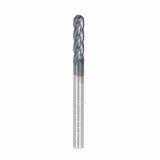 1/8 Inch 4 Flute Ball Nose Carbide End Mill 5 Pack 1-1/2 Inch OAL