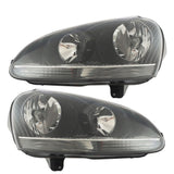 Halogen Headlight Pair for 2005-2010 Volkswagen Jetta GTI Rabbit 1K6941005S 1K6941006S