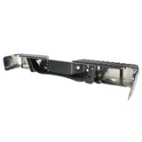 Chrome Rear Step Bumper with Sensor Holes for 2009-2014 Ford F-150 Styleside