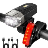 EverBrite Rechargeable Bike Light Set Front and Rear