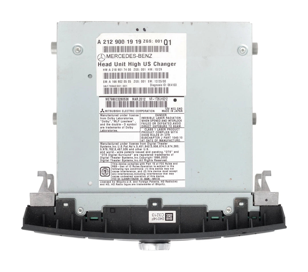 2013 Mercedes-Benz CLS-Class AM/FM Radio Six-Disc CD Player Model ID 2129001919 - product image 6