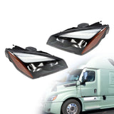 Black Full LED Headlight Assembly Pair for 2018-2024 Freightliner Cascadia A6601405002 – product image 2