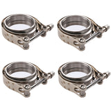 3.5 in V-Band Flange and Clamp Kit, Stainless Steel, Set of 4