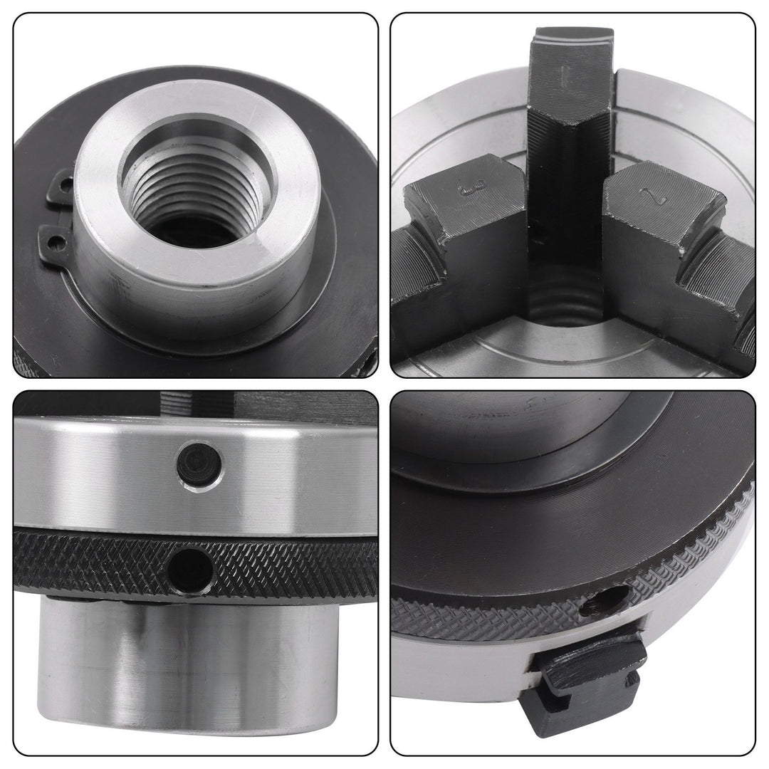 2 Inch 3-Jaw Self-Centering Mini Lathe Chuck with Arbors D4103