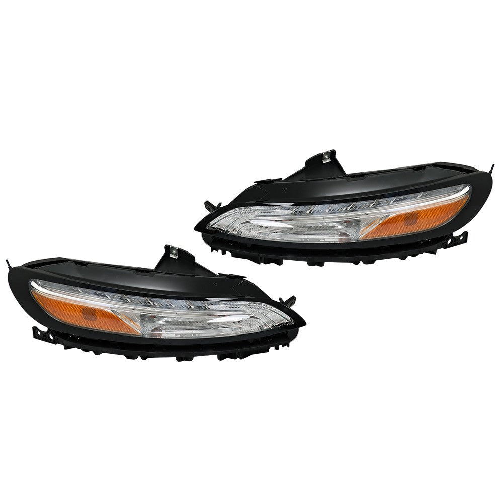 Headlight Pair with DRL for 2014-2018 Jeep Cherokee 68321887AC 68321886AC
