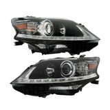 Black Headlight Pair for 2013-2015 Lexus RX350 RX450h 81170-0E160 81130-0E160