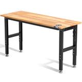 WORKPRO 60 x 24 Inch Adjustable Garage Workbench 1500 lb