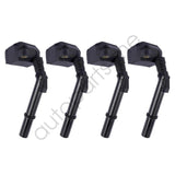 Ignition Coil Set of 4 2649061200 for 2019-2023 Mercedes-Benz A, C, CLA, E, GLA, GLB, GLC, GLE 2.0L Turbo