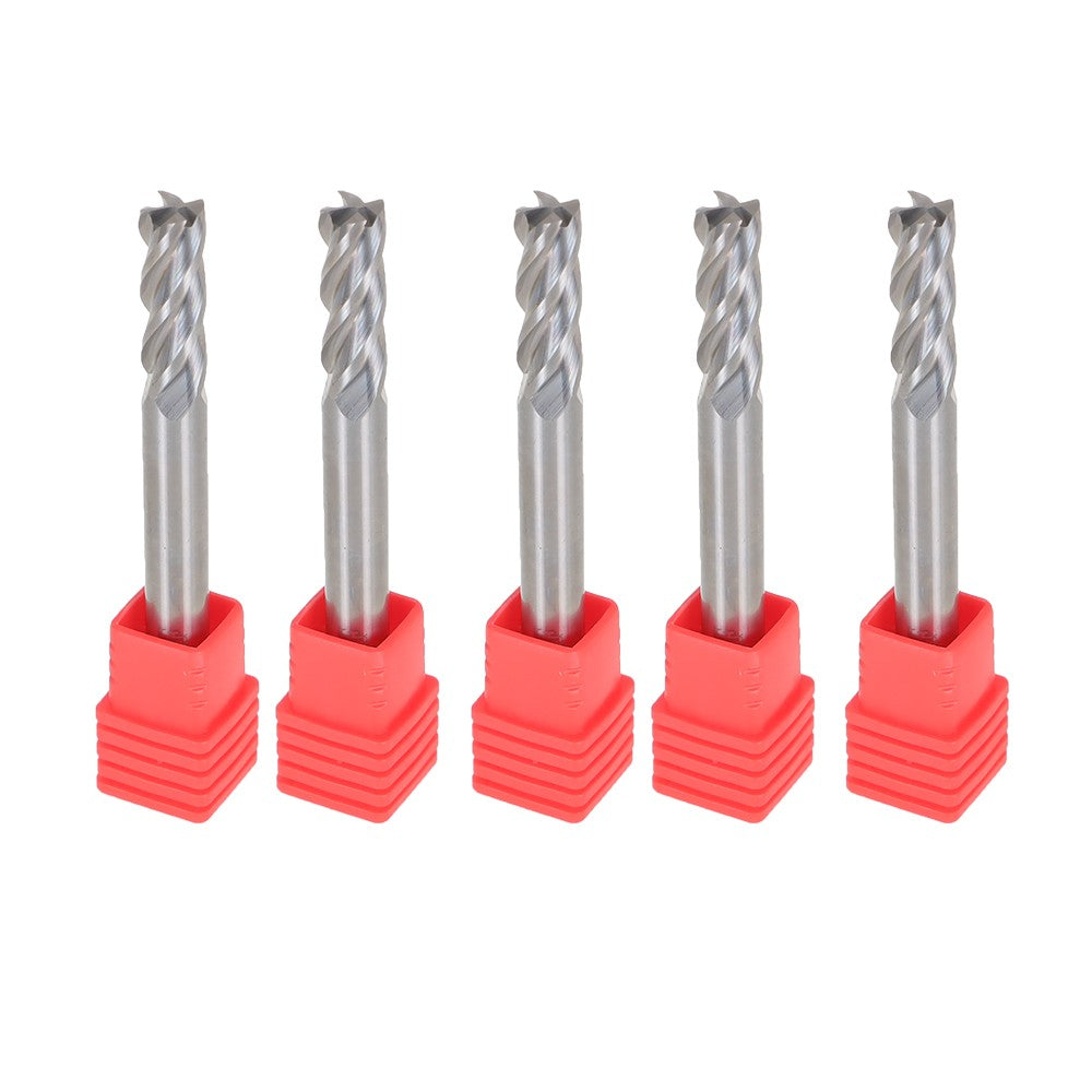 1/4 Inch 4 Flute Ball Nose Carbide End Mill 5 Pack 3/4 Inch LOC 2-1/2 Inch OAL