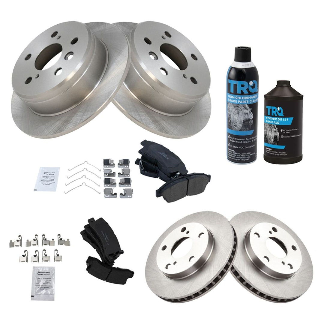 Front & Rear Ceramic Brake Pad & Rotor Kit for 1992-1999 Toyota Camry