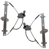 Window Regulator with Motor For 2003-2008 Pilot Sedan 6 Pins Front Set HO1351127 7552-6332LR - product image