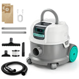 HAUSHOF 2.5 Gallon 24V Cordless Wet Dry Shop Vacuum, 18 kPa