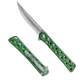 FLISSA 4.5 in Folding Pocket Knife, 5Cr15 Stainless Blade, Aluminum Handle