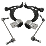4-Piece Front Lower Control Arm and Sway Bar Link Kit for 2010-2012 Ford Taurus Flex Lincoln MKS