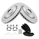 Front Ceramic Brake Pad & Coated Rotor Kit for 2015-2020 Acura TLX