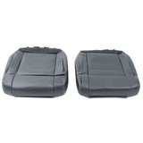 Front Bottom Seat Covers with Foam Cushions for 2007-2012 Jeep Wrangler Black