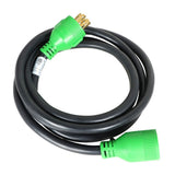 30 Amp 10 ft 4-Prong Generator Extension Cord NEMA L14-30P to L14-30R
