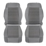 Front Seat Cover Set Gray for 2007-2010 Jeep Wrangler