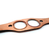 Copper Oval Port Exhaust Header Gaskets for Chevrolet Small Block 305 327 350, Pair