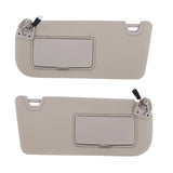 Beige Sun Visor Pair with Lighted Mirror for 2019-2024 Nissan Altima